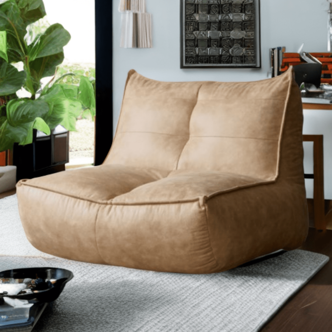 Wagner - Fauteuil Beanbag Rib Modern Retro - Leather - Act Design Shop