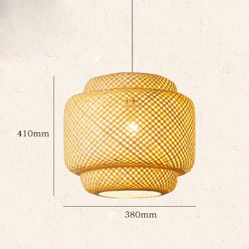 Wagner - Handmade Double Layer Bamboo Hanging Lamp - Act Design Shop