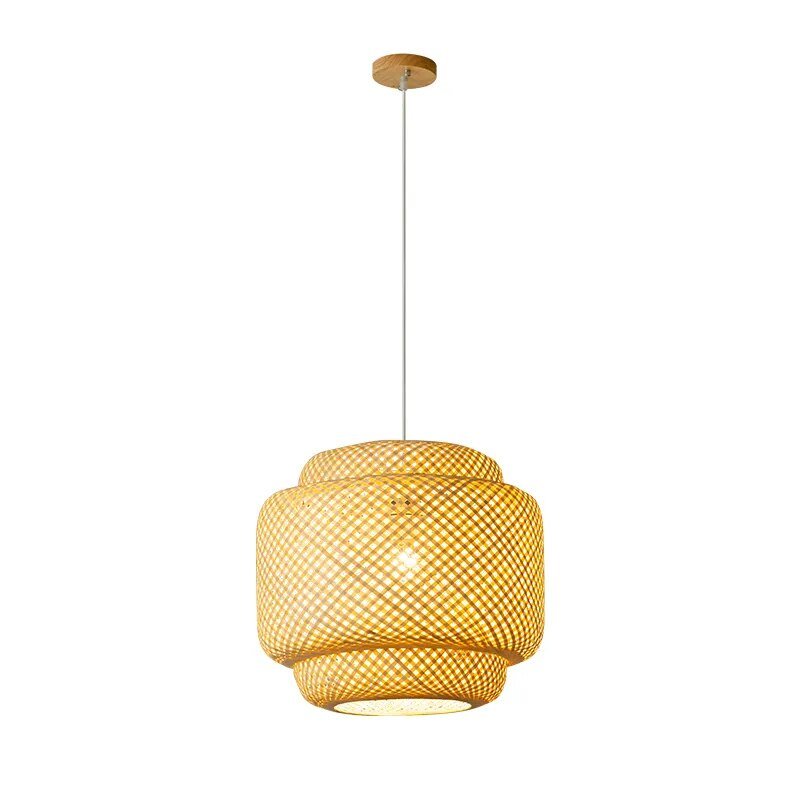 Wagner - Handmade Double Layer Bamboo Hanging Lamp - Act Design Shop