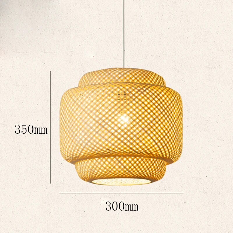 Wagner - Handmade Double Layer Bamboo Hanging Lamp - Act Design Shop