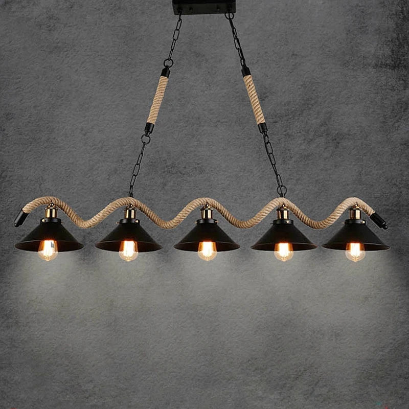 Wagner - Industrial Restaurant bar lights on rope - Act Design Shop