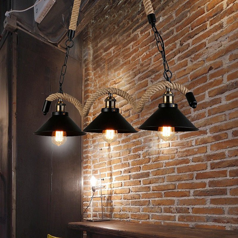 Wagner - Industrial Restaurant bar lights on rope - Act Design Shop