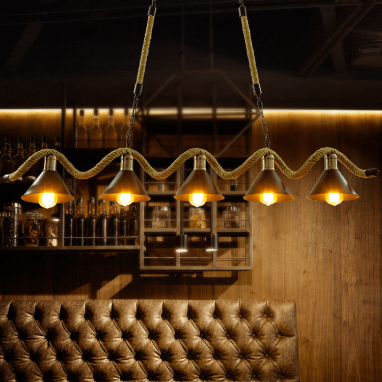 Wagner - Industrial Restaurant bar lights on rope - Act Design Shop
