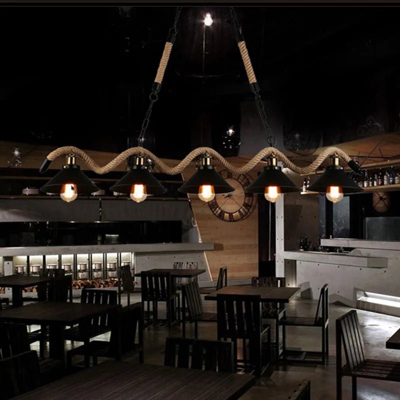 Wagner - Industrial Restaurant bar lights on rope - Act Design Shop