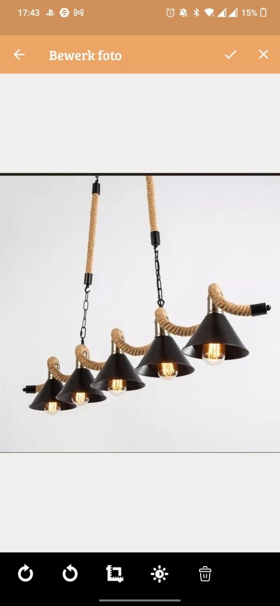 Wagner - Industrial Restaurant bar lights on rope - Act Design Shop