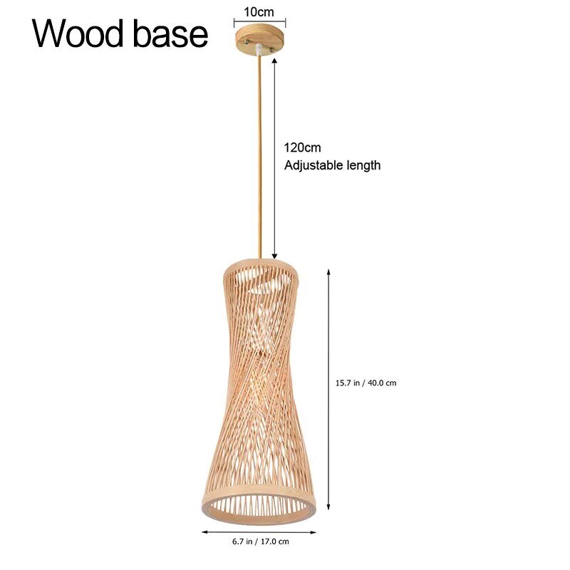 Wagner - Japanese Bamboo Long Woven Hanging Light - Act Design Shop