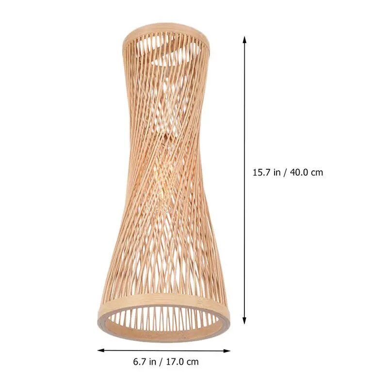 Wagner - Japanese Bamboo Long Woven Hanging Light - Act Design Shop