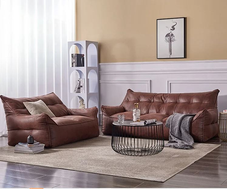 Wagner - Modern Triple Beanbag Couch - Act Design Shop