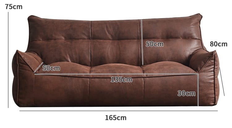 Wagner - Modern Triple Beanbag Couch - Act Design Shop