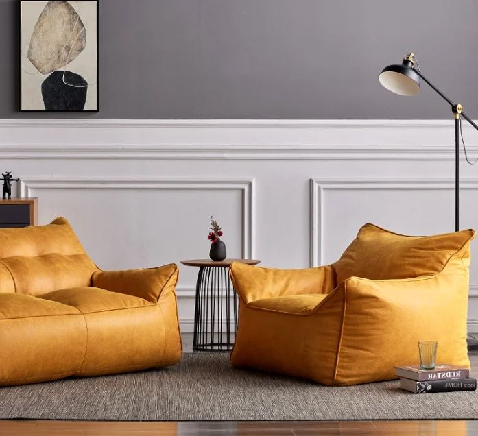 Wagner - Modern Triple Beanbag Couch - Act Design Shop