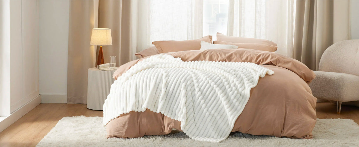 Warme Pluizige Zitzak Deken Casual Khaki - Act Design Shop