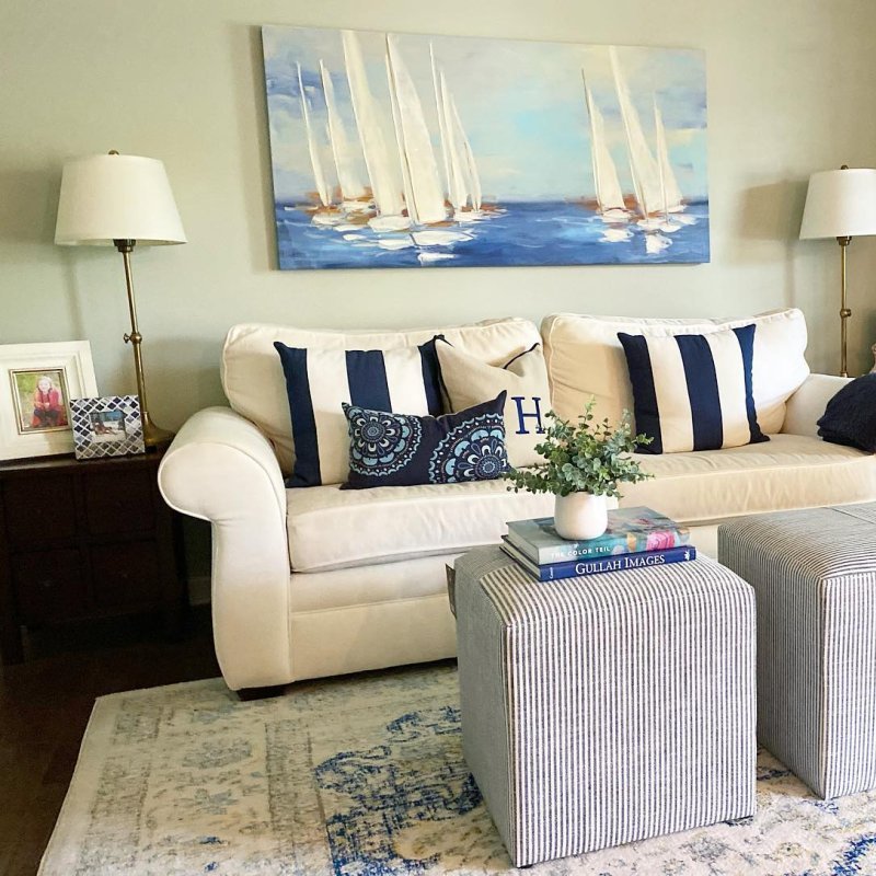 Waterproof Pillow Beach Stripe 45x45cm - Act Design Shop