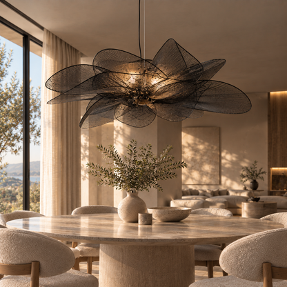 PETAL BLOOM – Moderne LED Hanglamp met Transparante Bloemblaadjes