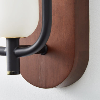 MAJESTO Houten wandlamp met acryl kap – 18W LED