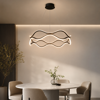 ORBIT Runde LED-Ring Pendelleuchte – Luxus-Kronleuchter für Wohnzimmer, Schlafzimmer & Esszimmer
