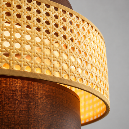 Geweven hanglamp – Rattan Wabi-Sabi & Japandi-stijl