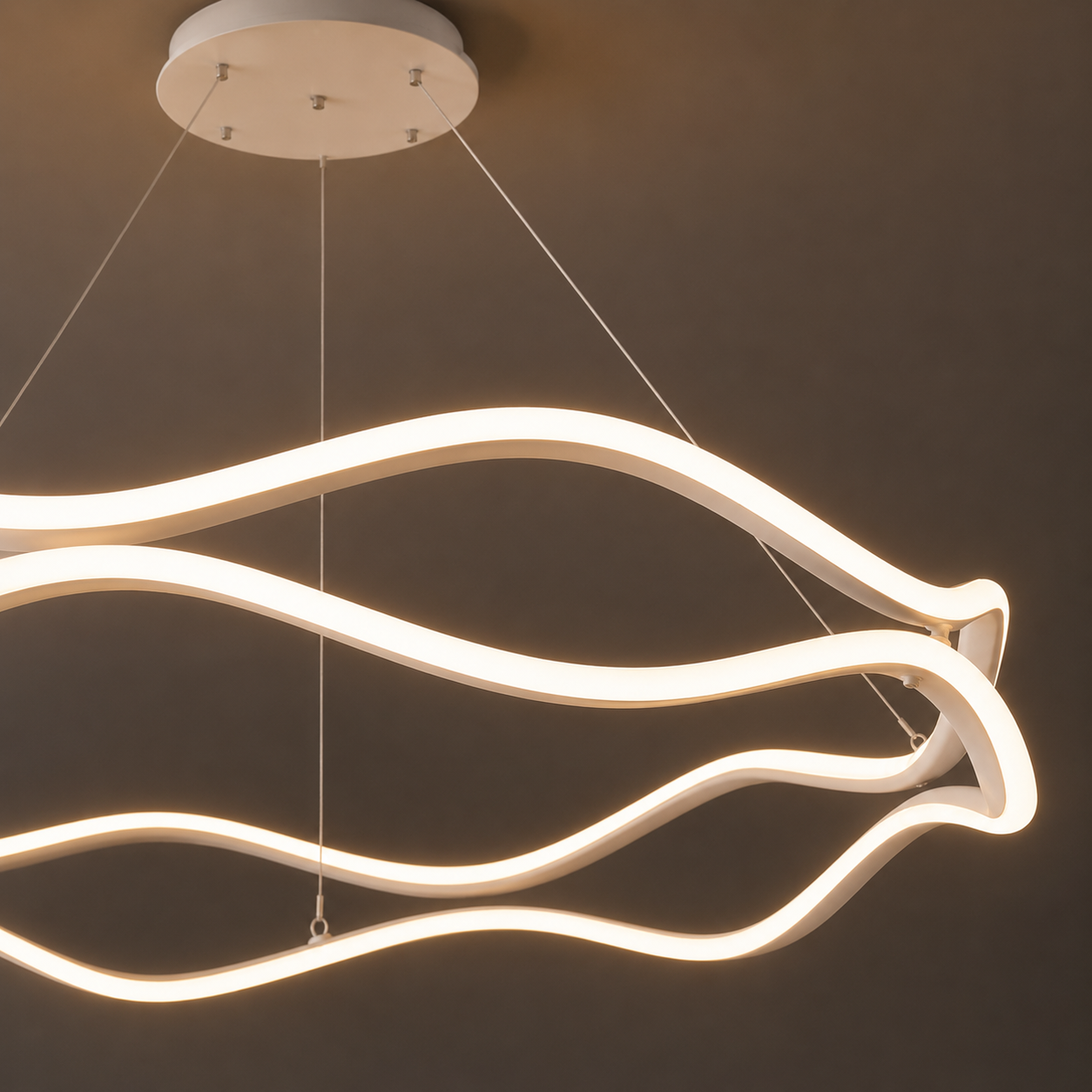 ORBIT Runde LED-Ring Pendelleuchte – Luxus-Kronleuchter für Wohnzimmer, Schlafzimmer & Esszimmer