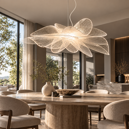 PETAL BLOOM – Moderne LED Hanglamp met Transparante Bloemblaadjes