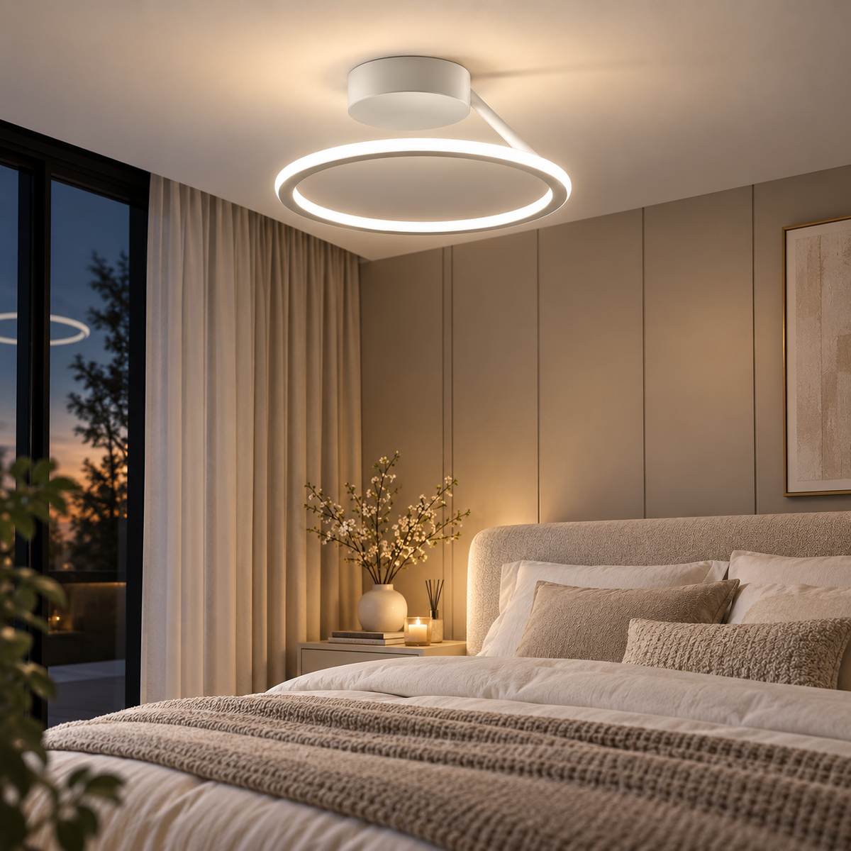 SAFORA Moderne LED-plafondlamp Ring