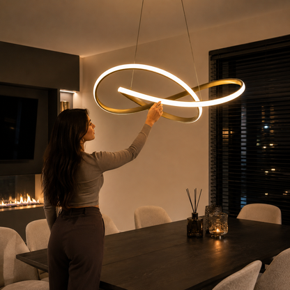 Moderne skandinavische Pendelleuchte – Kleeblatt-Design