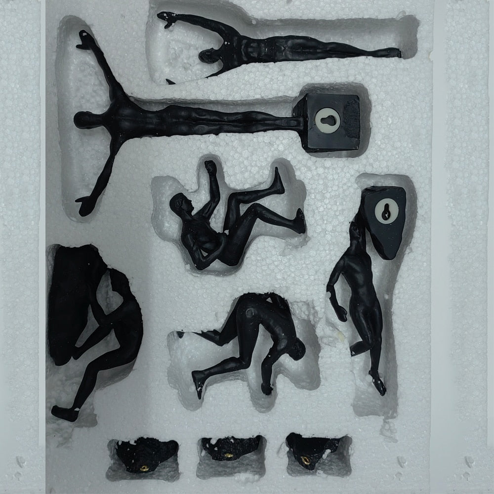 6pc Rock Climbing Man Resin Wall Hanging Statue Sculpture Figures - Act Design Shop