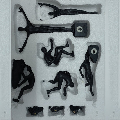 6pc Rock Climbing Man Resin Wall Hanging Statue Sculpture Figures - Act Design Shop
