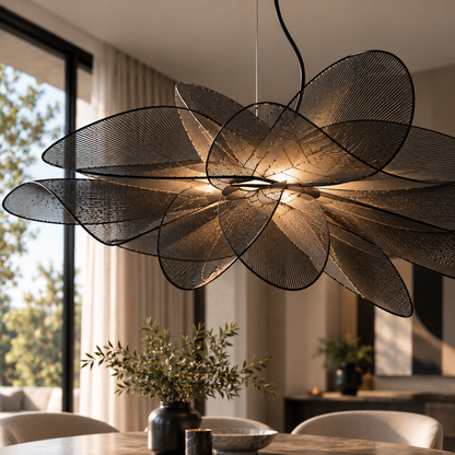 PETAL BLOOM – Moderne LED Hanglamp met Transparante Bloemblaadjes