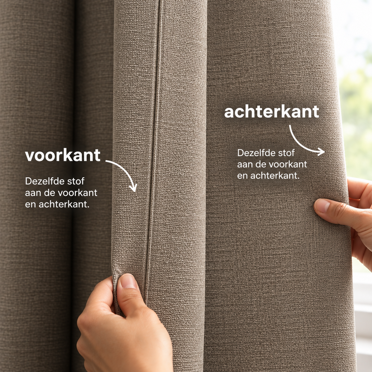 Verdunkelnder Leinenvorhang