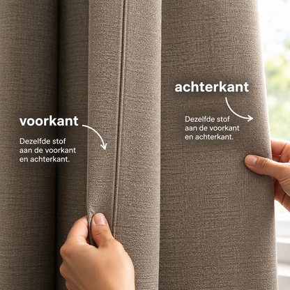 Verdunkelnder Leinenvorhang