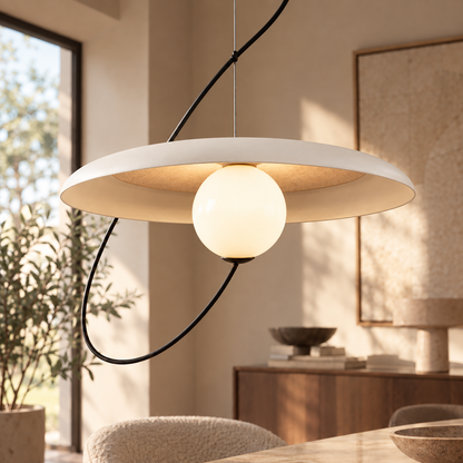 Moderne led-hanglamp met magneetbevestiging – Ø25 of Ø35 cm | Wit, zwart of rood