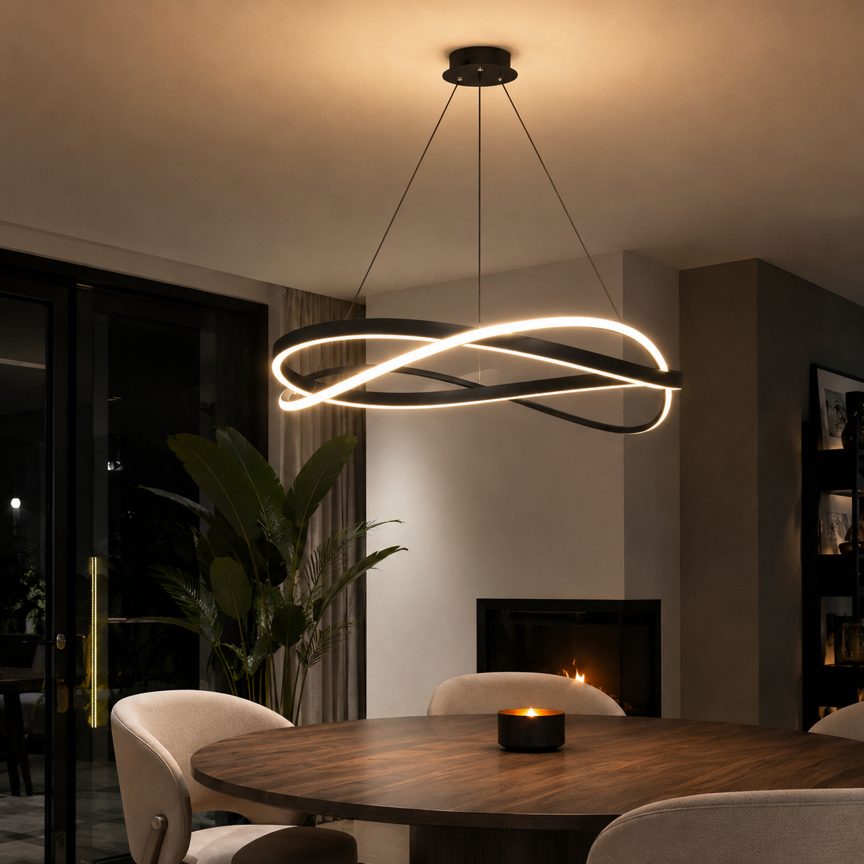 Cluster Pendant Light - Modern LED Bar Chandelier