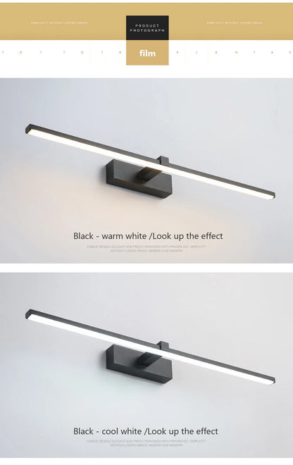 Moderne LED-wandlamp Badkamer make-up licht Lijnlamp voor Badspiegel