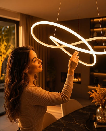 Moderne skandinavische Pendelleuchte – Kleeblatt-Design