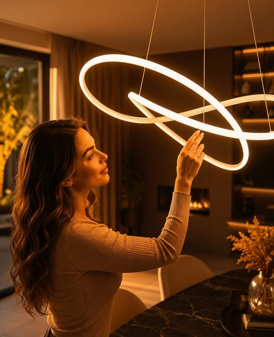 Moderne skandinavische Pendelleuchte – Kleeblatt-Design