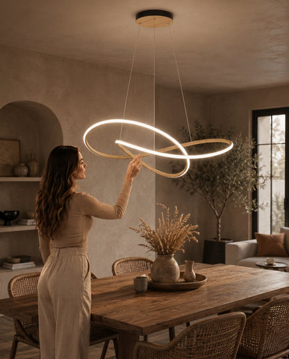 Moderne skandinavische Pendelleuchte – Kleeblatt-Design