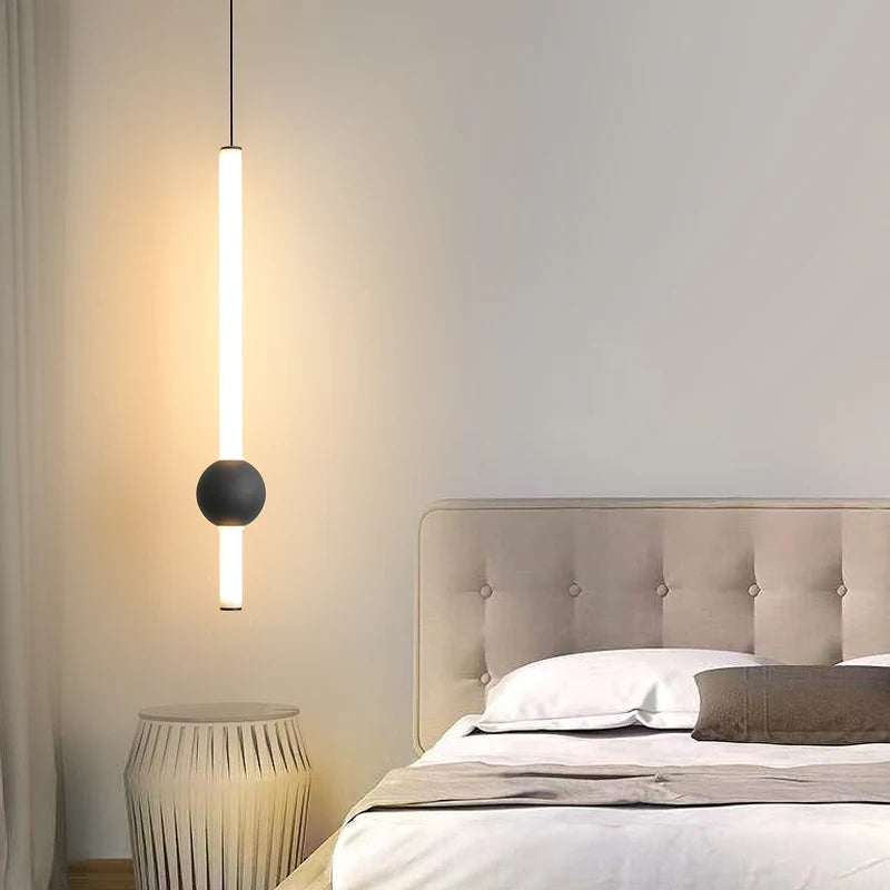 Minimalistische Nachttischleuchte – Moderne LED-Einflammenlampe