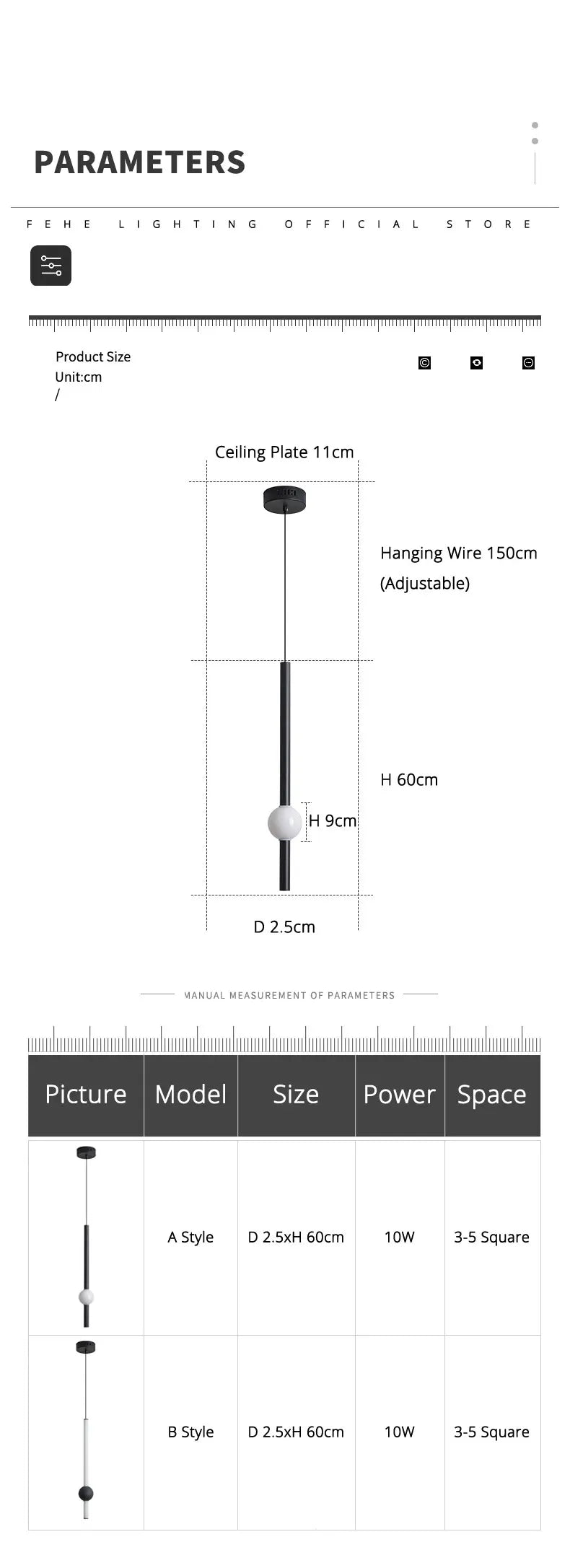 Minimalistische Nachttischleuchte – Moderne LED-Einflammenlampe