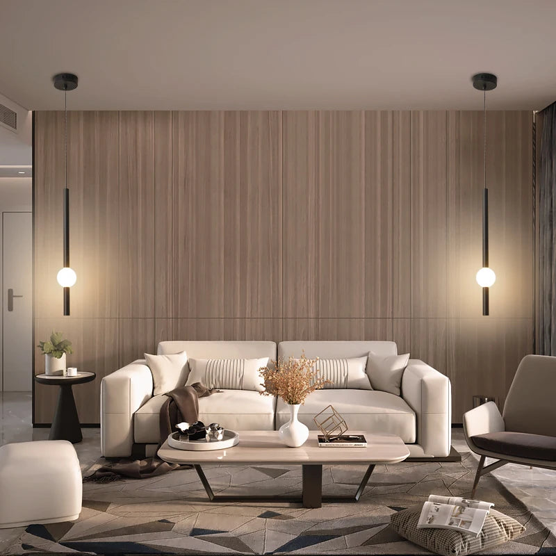 Minimalistische Nachttischleuchte – Moderne LED-Einflammenlampe