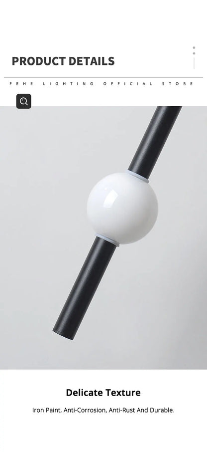 Minimalistische Nachttischleuchte – Moderne LED-Einflammenlampe