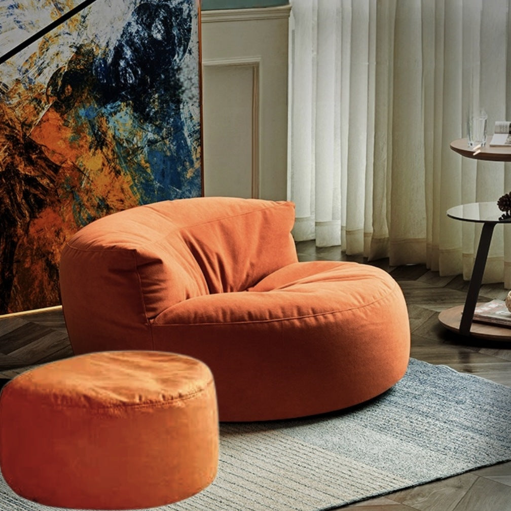 Beanbag Round Soft Velvet