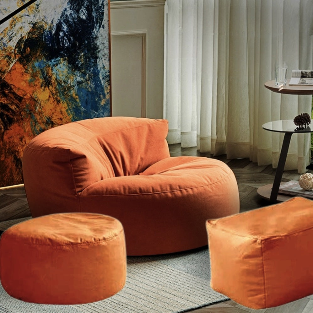Beanbag Round Soft Velvet