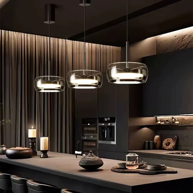 Glas-Pendelleuchte – Moderner LED-Kronleuchter für Wohn- und Essbereich