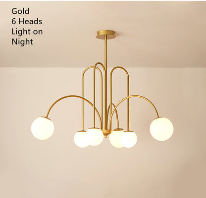 LED Pendant Light Diva - Glass Ball Chandelier