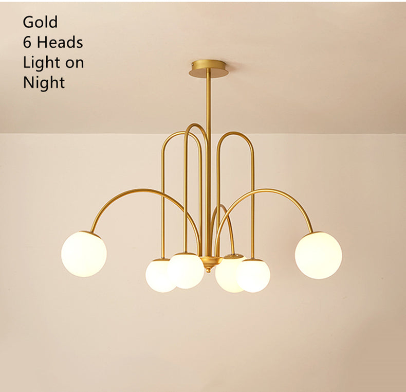 LED Pendant Light Diva - Glass Ball Chandelier