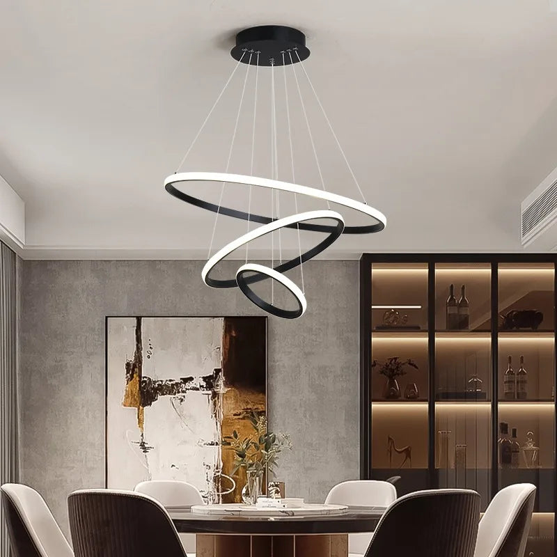 3 Rings Modern Led Ceiling Chandelier