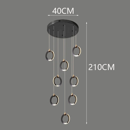 Octo - Modern LED Pendant Light Chandelier for Living Room and Staircase