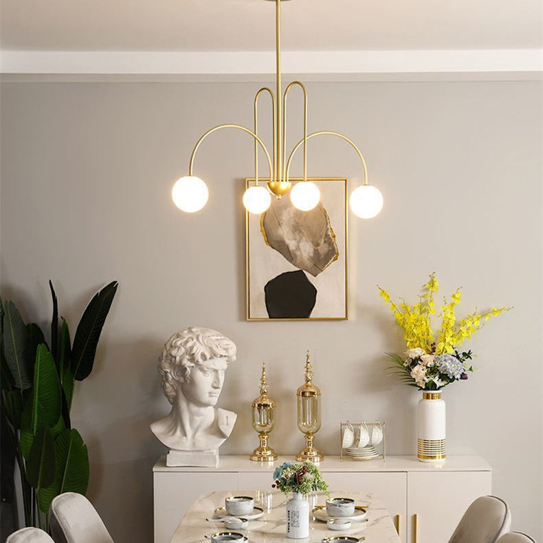 LED Pendant Light Diva - Glass Ball Chandelier