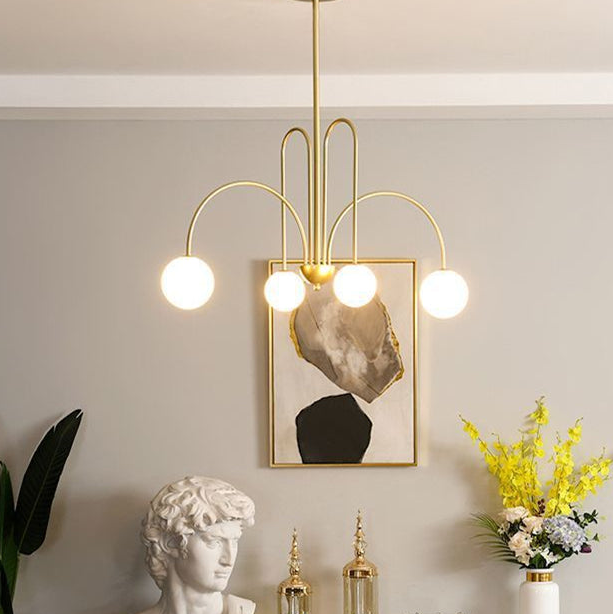 LED Pendant Light Diva - Glass Ball Chandelier