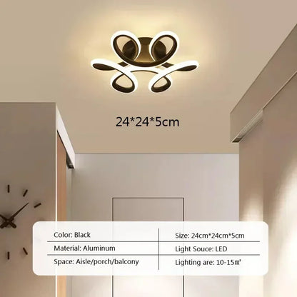 Modern LED Ceiling Chandelier - Stepless Dimming