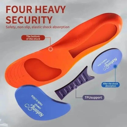 Sport Insoles - Orthopedic Shoe Inserts with Shock Absorption & Breathable Cushioning for Men & Women